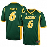 North Dakota State Bison 6 Zach Smith Green College Football Jersey Dzhi,baseball caps,new era cap wholesale,wholesale hats